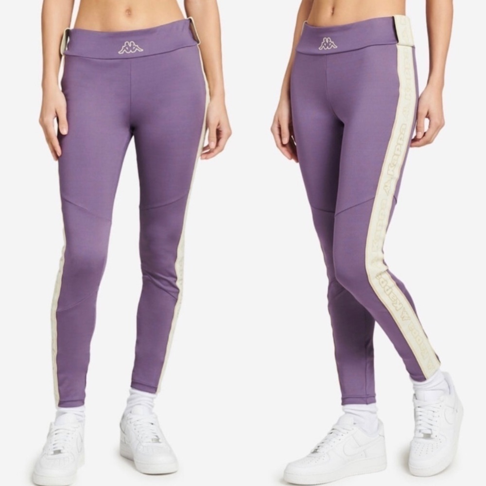 NWT Kappa Logo Tape Eva Pull On Legging Purple